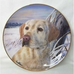 Franklin Mint "Watchful Companion" Dog Collector Plate by Randy McGovern